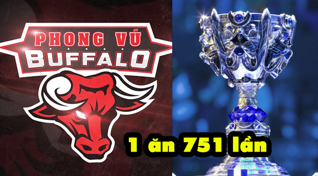 Liên Minh Huyền Thoại: Nếu cược Phong Vũ Buffalo vô địch CKTG 2018 bạn sẽ 1 ăn 751 lần