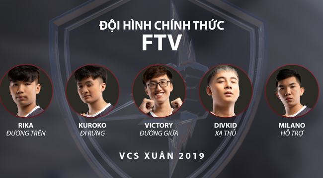 Liên Minh Huyền Thoại: FTV công bố đội hình chính thức cho mùa giải 2019
