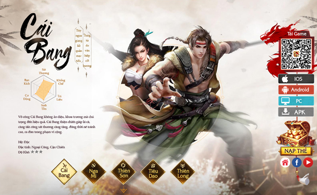 Tân Thiên Long Mobile VNG mở trang chủ cho người chơi vào lưu danh nhận Bảo Vật
