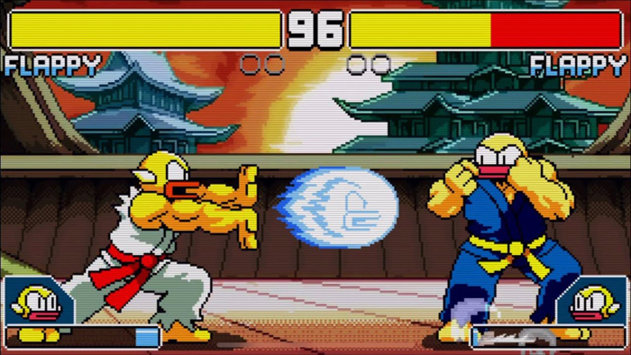 Flappy Fighter – chán việc bị quăng quật, Flappy Bird chuyển sang tỷ thí võ công