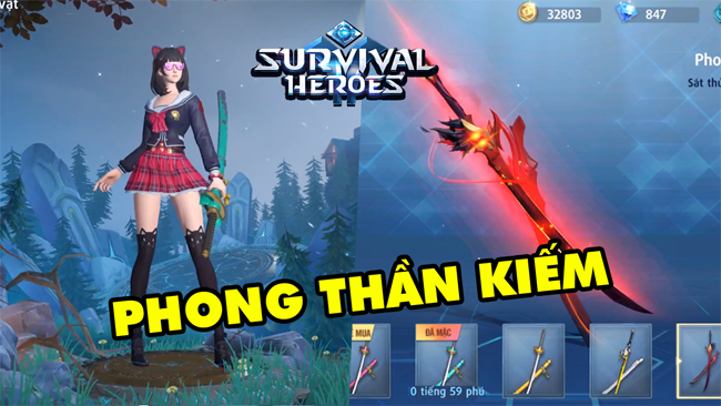 [Survival Heroes Việt Nam] Hướng dẫn sử dụng vũ khí Phong Thần Kiếm hiệu quả trong Liên Minh sinh tồn