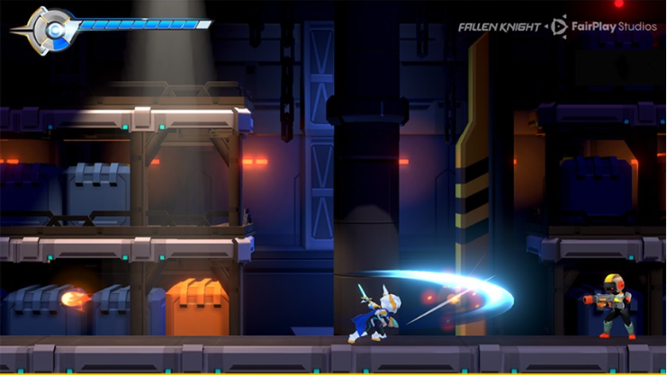 Fallen Knight – game đi cảnh theo phong cách Mega Man cực kì thú vị