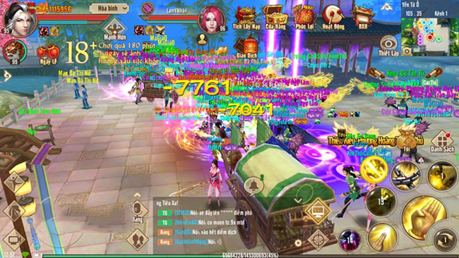 Game thủ Tân Thiên Long Mobile VNG ùn ùn thử qua phiên bản và môn phái mới
